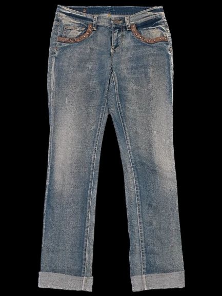 Elie Tahari Blue Denim Jeans Size M Average Condition