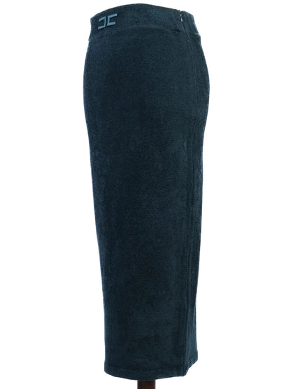 Elisabetta Franchi Green Wool Skirt Size S - Excellent Condition