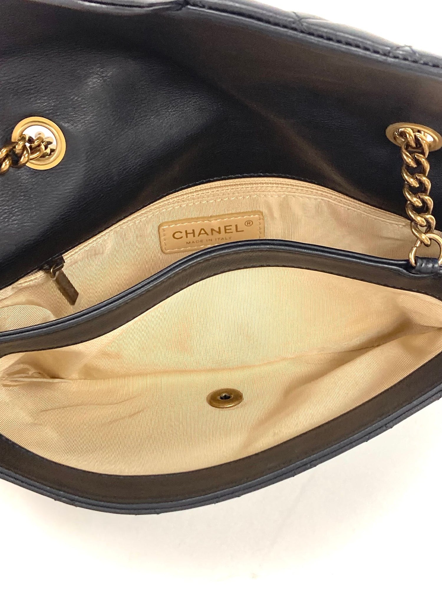 Chanel Medium Calfskin CC Crown Flap Bag