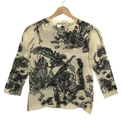 Dior Crew Neck Sweater Knit Cashmere White 34
