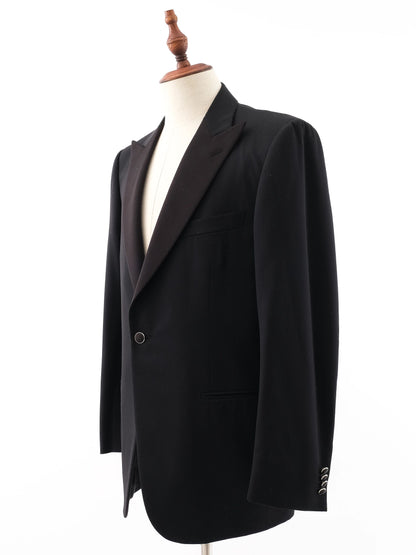 Perfect Ermenegildo Zegna Black Wool Suit Size XL for Men