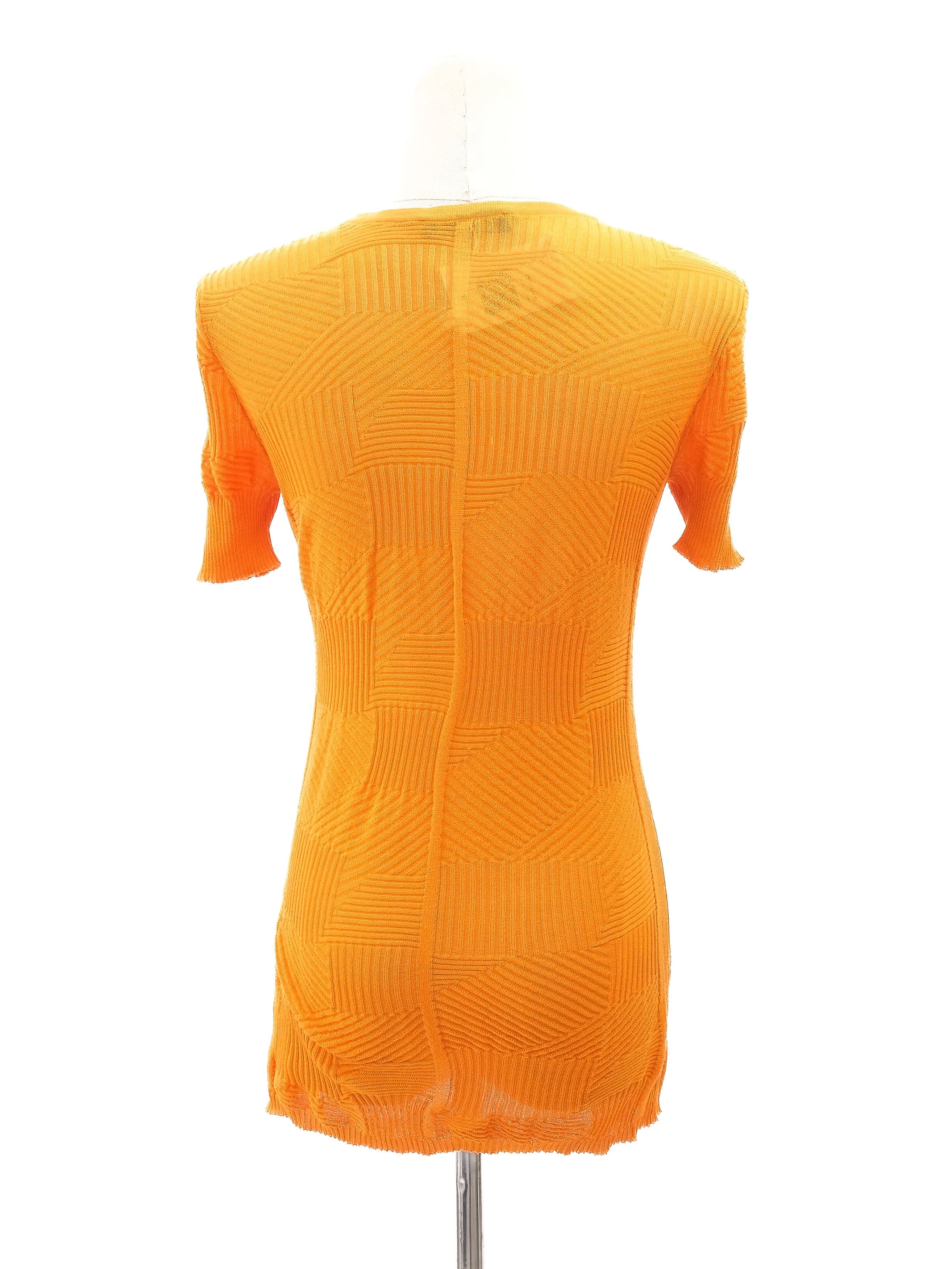 Excellent Orange Knit Top Women&