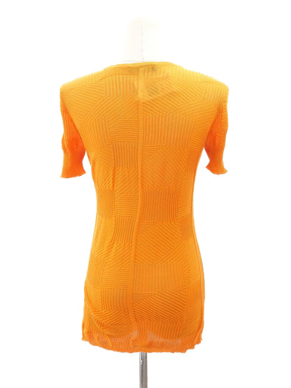 Excellent Orange Knit Top Women&