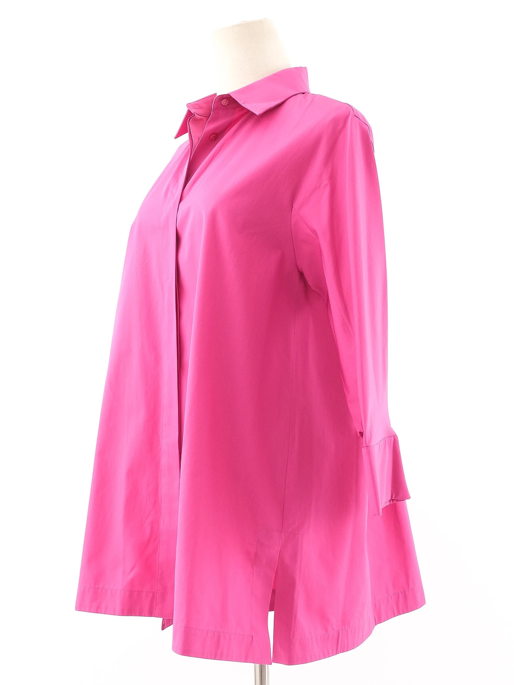 Excellent Max Mara Pink Cotton Tunic Shirt Size L Women