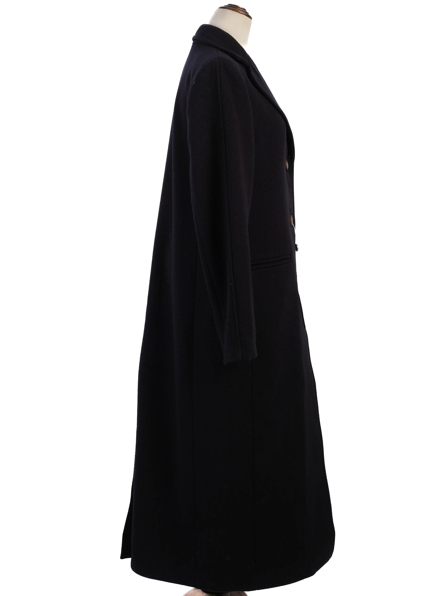 NEW Beatrice B. Long Blue Wool Coat Size S