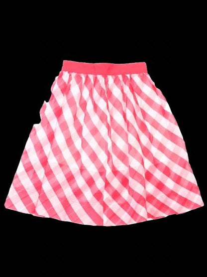 Excellent Monnalisa Pink &amp; White Checkered Skirt Size 10 for Kids