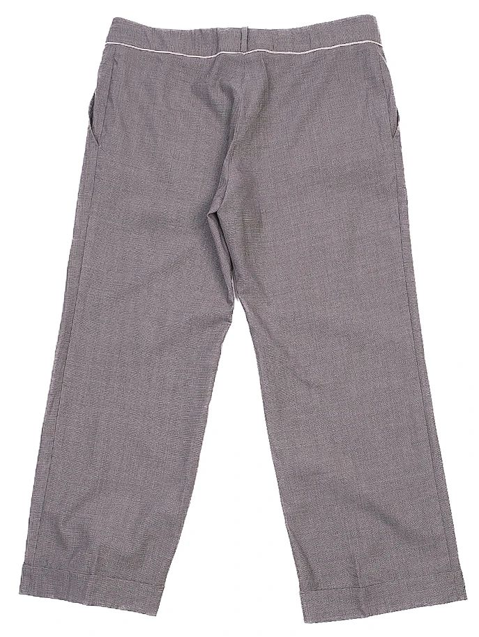 Excellent Stella McCartney Gray Pants Size M Textured Fabric