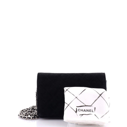 Chanel Cocostellar Wallet On Chain Quilted Suede