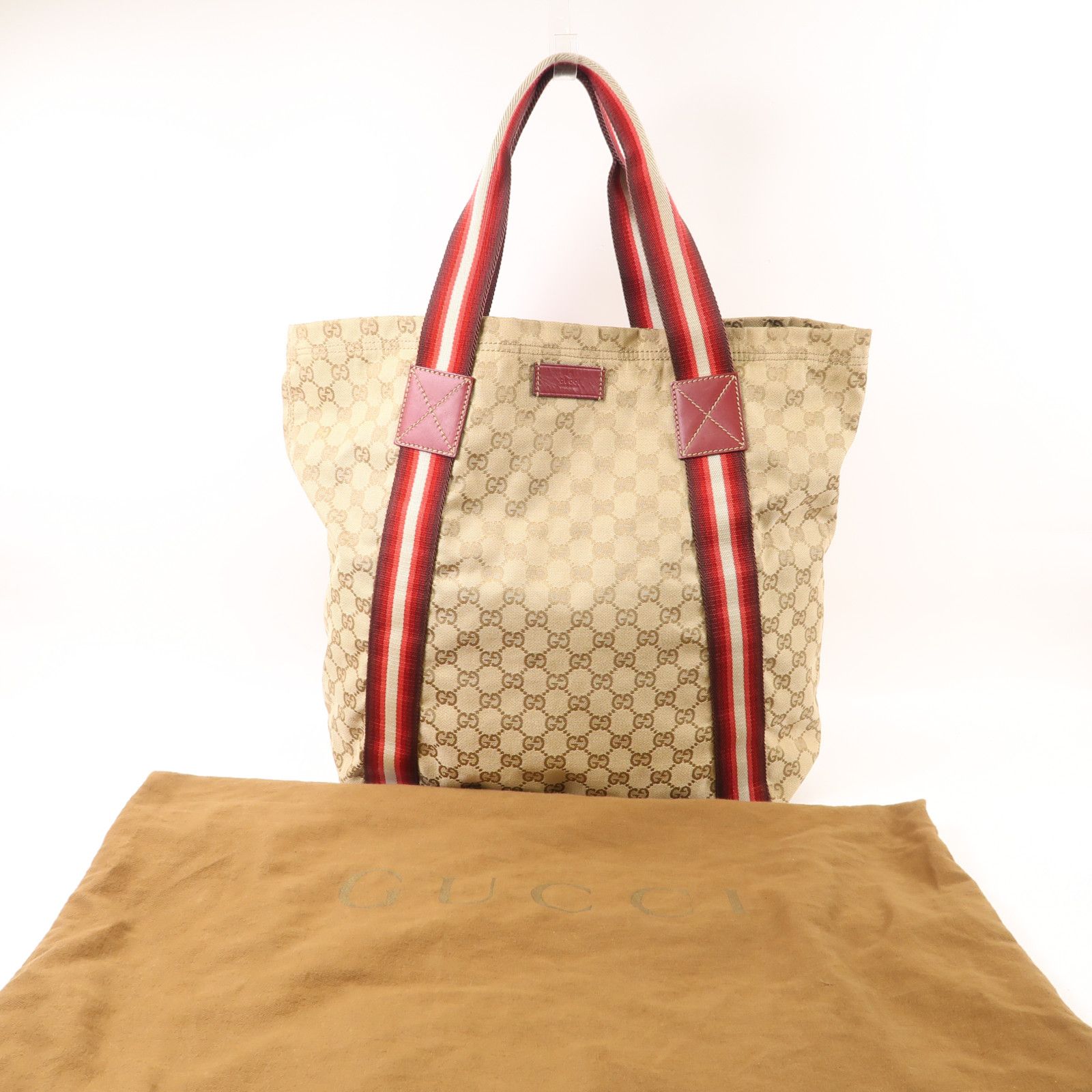 Gucci Medium Vertical Tote 189669, GG Canvas