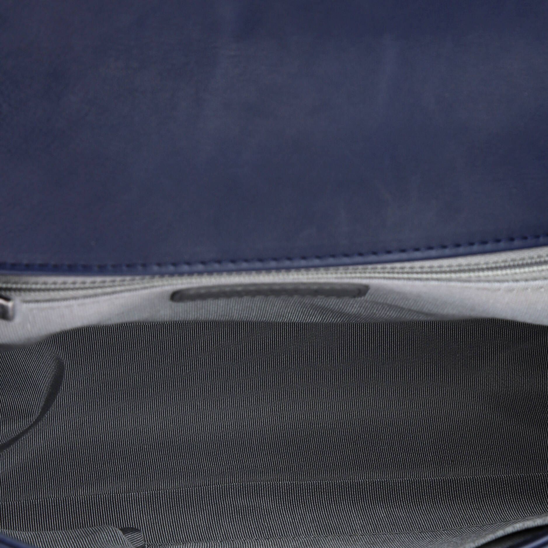 Chanel Double Stitch Boy Flap Bag Quilted Calfskin Large