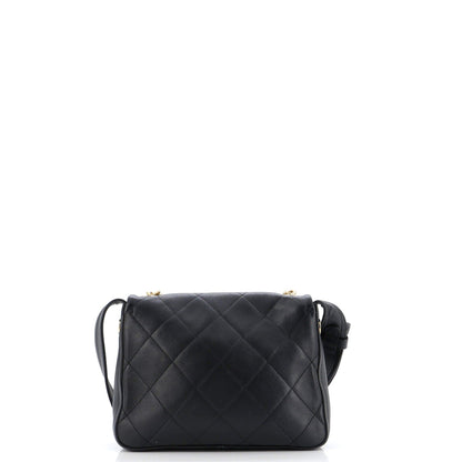 Chanel Chain Handle Flap Bag Quilted Calfskin