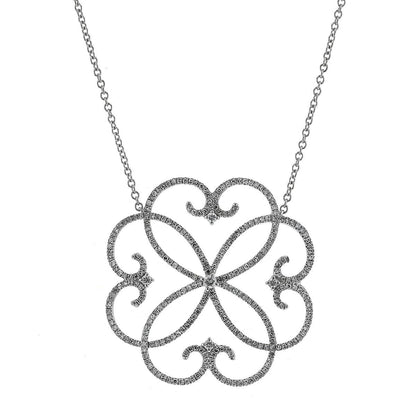 Forges Arabesque diamonds and gold necklace