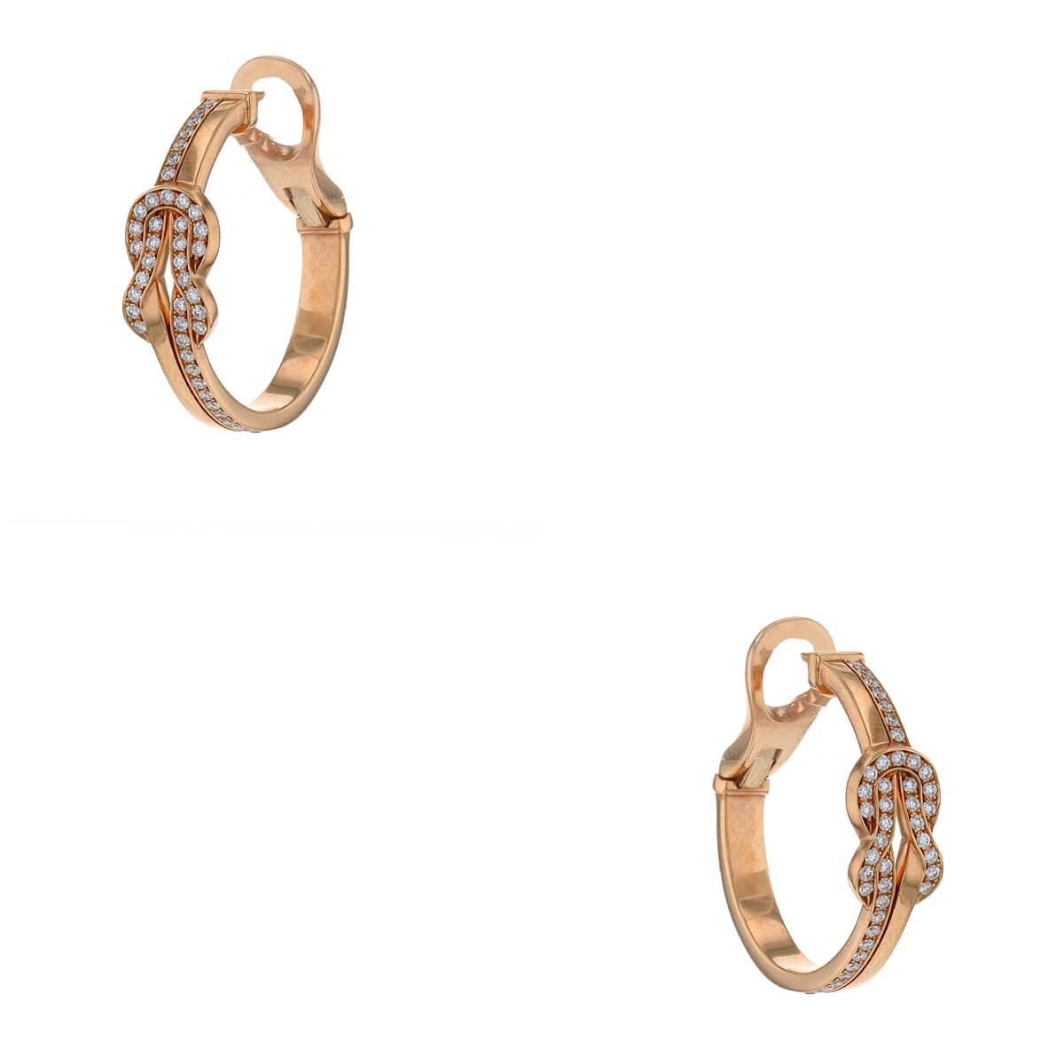Fred Chance Infinie diamonds and gold earrings