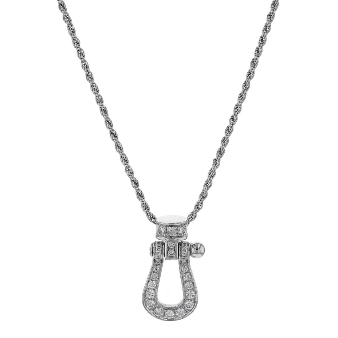 Fred Force 10 diamonds and gold necklace