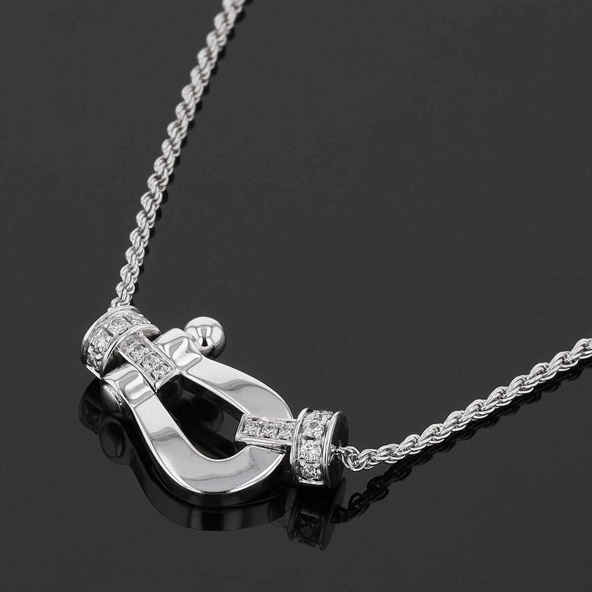 Fred Force 10 diamonds and gold necklace