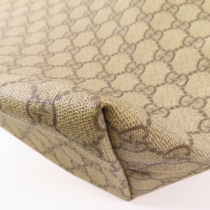 Gucci Layered Canvas Gg Tote Bag Handmade Bag Tote Bag Brown Pvc Coated Canvas 211137