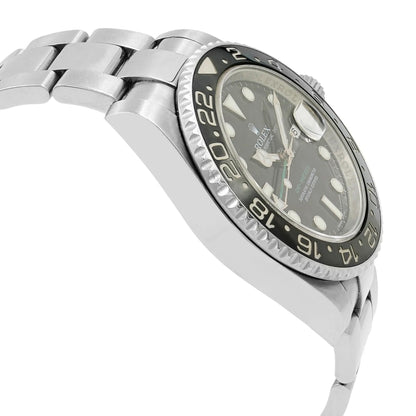 Rolex Gmt-master II Black Index Dial Oyster Steel Automatic Mens Watch 116710LN