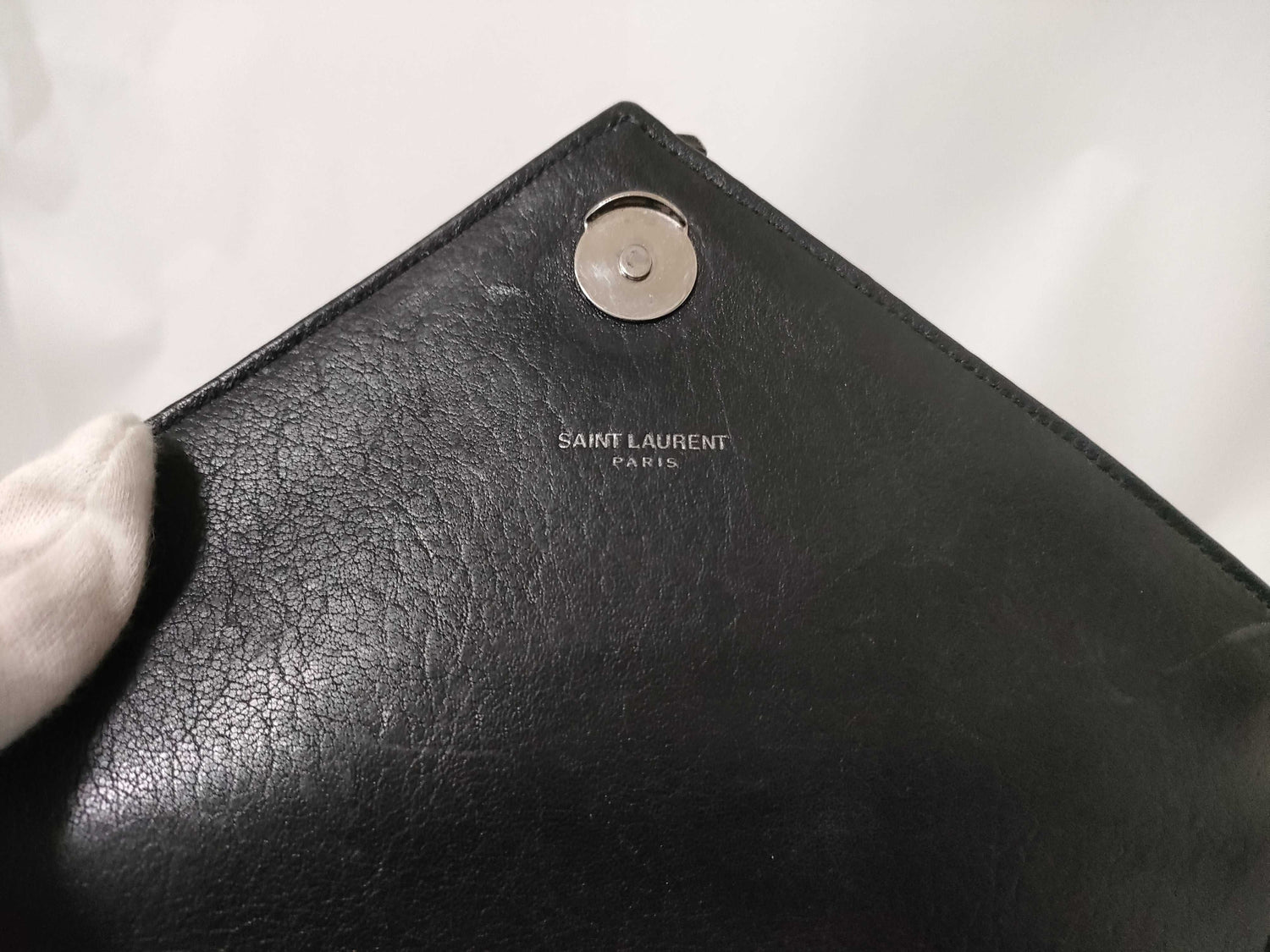 Yves Saint Laurent Medium College Bag, Sheepskin Matelasse