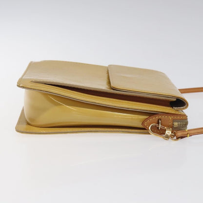 Louis Vuitton Vernis Motto Accessory Pouch Beige M 91136 Lv Auth