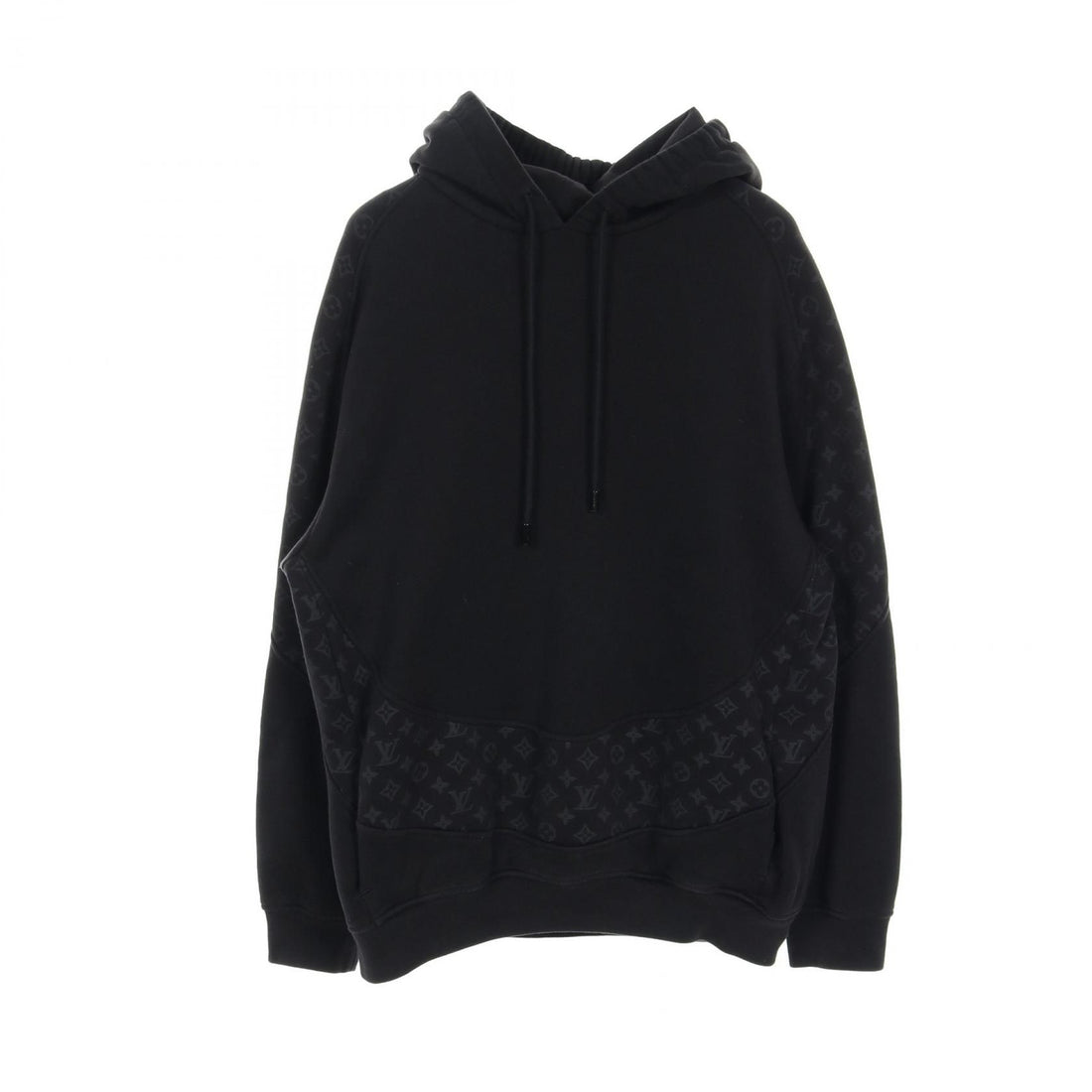 Louis Vuitton Monogram Circle Cut Black Hoodie Rm 211q Rle Hky 43w Ca