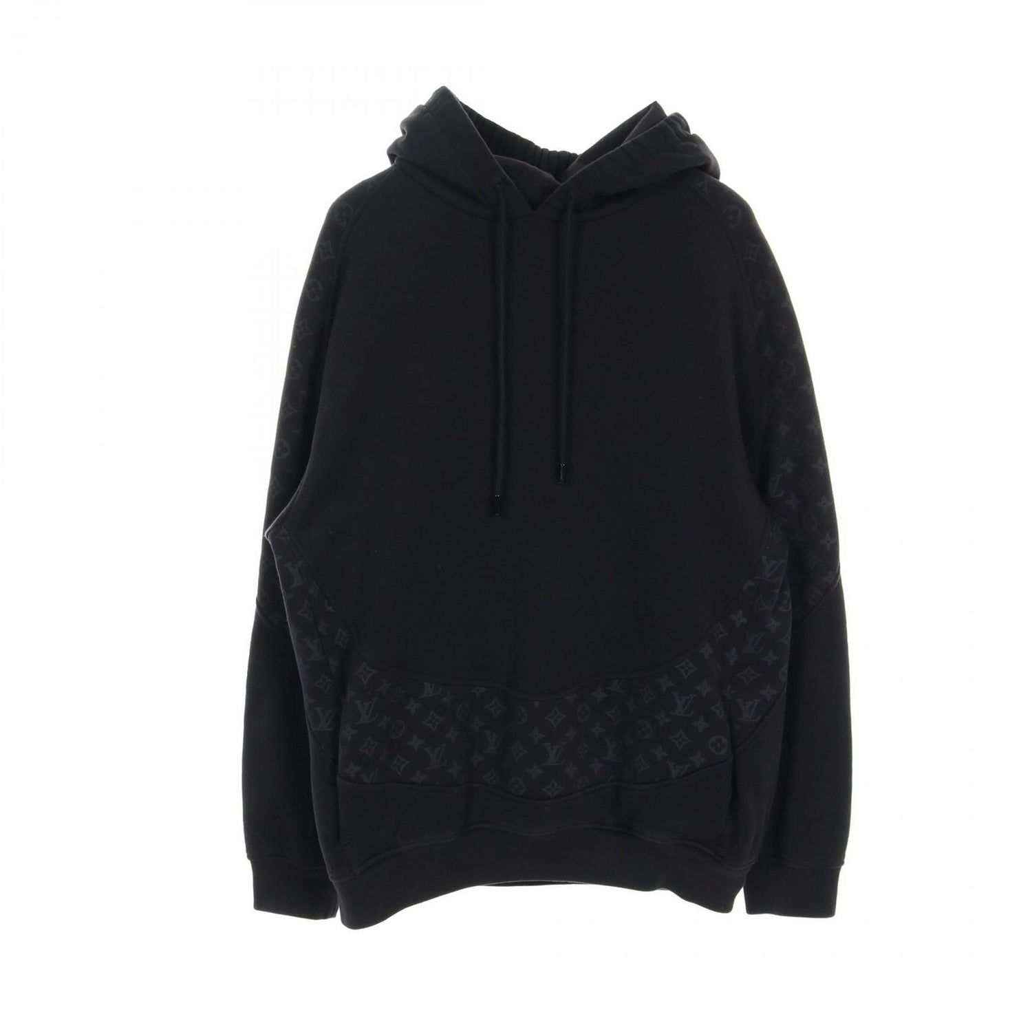 Louis Vuitton Monogram Circle Cut Black Hoodie Rm 211q Rle Hky 43w Ca