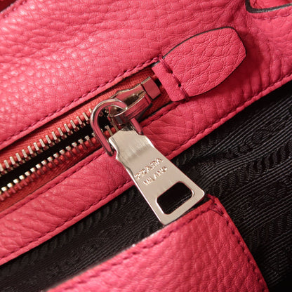 Prada Cowhide Leather Shoulder Bag 2way Shoulder Bag Pink Calfskin (cowhide) Bn 2853