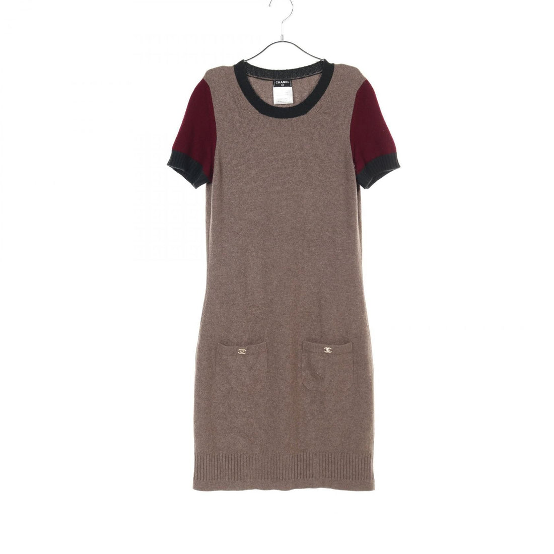 Chanel Coco Mark Turn Lock Dress P 42136k 03185 Cashmere Brown