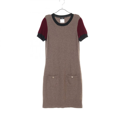 Chanel Coco Mark Turn Lock Dress P 42136k 03185 Cashmere Brown 