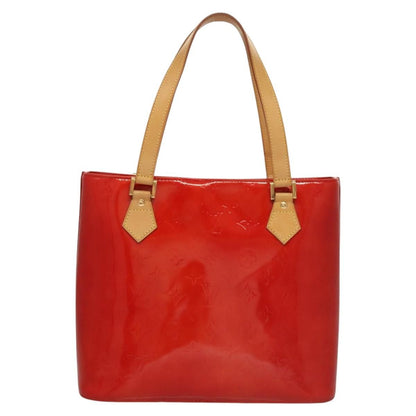 Louis Vuitton Vernis Houston Hand Bag Red M 91092 Lv Auth