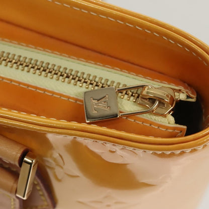 Louis Vuitton Vernis Houston Hand Bag Lime Yellow M 91055 Lv Auth