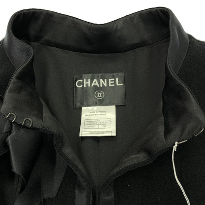 Chanel Black Coat Other Coat Wool P 26923v 17027