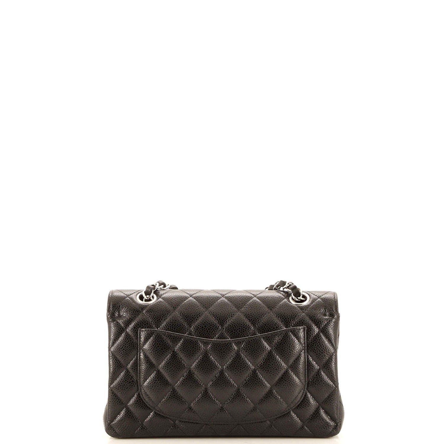 Chanel Classic Double Flap Bag Quilted Caviar Small