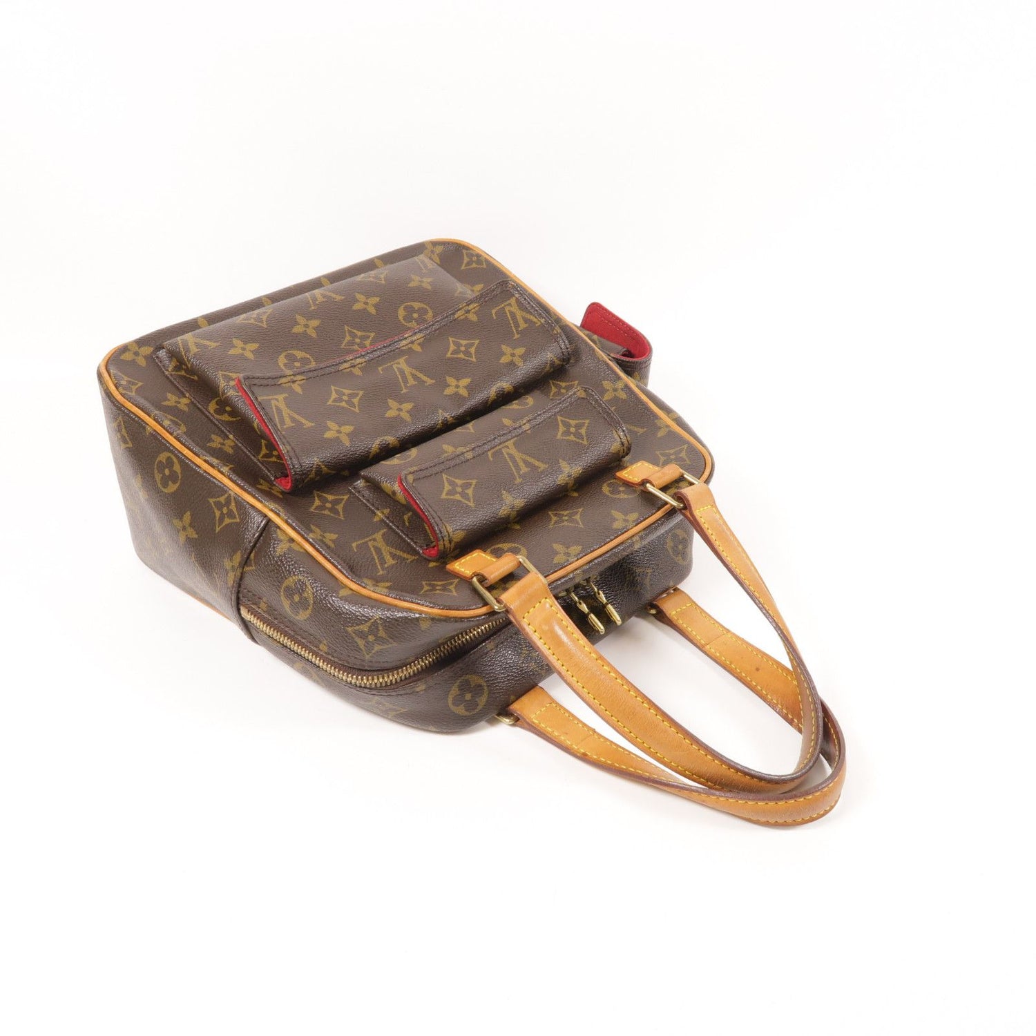 Louis Vuitton Monogram Excentri-cite Kinsaku Hand-turned Bag Palm Color Brown Handbag M 51161