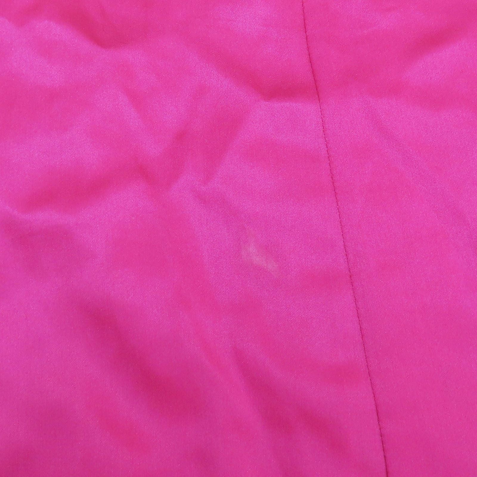 Chanel Pink Flannel Silk Skirt 36