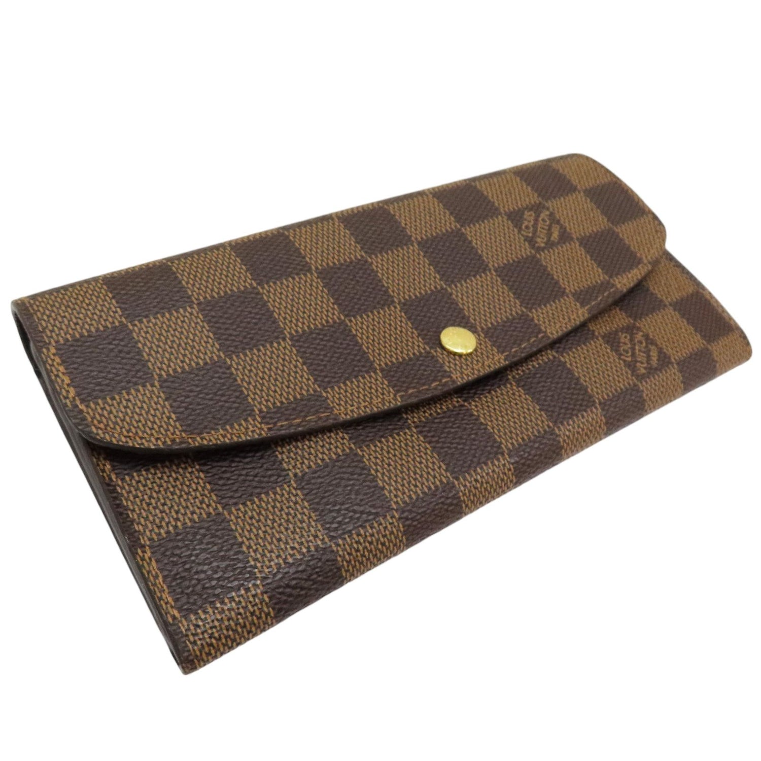 Louis Vuitton Emilie Wallet Damier Ebene Canvas N 63019