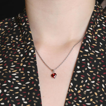 Garnet and gold necklace