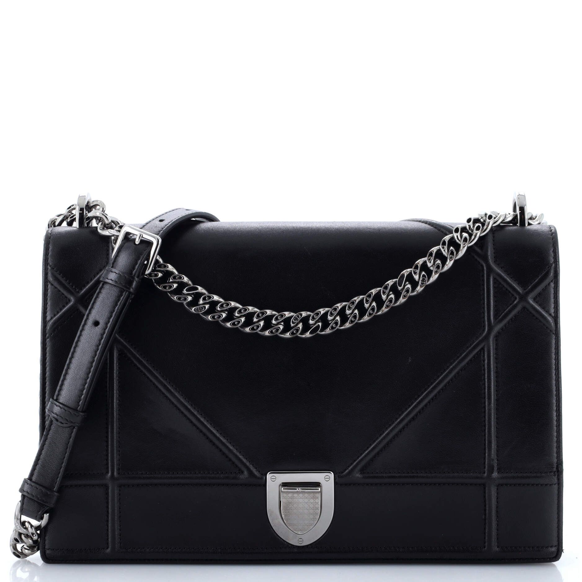 Christian Dior Diorama Flap Bag Calfskin Large