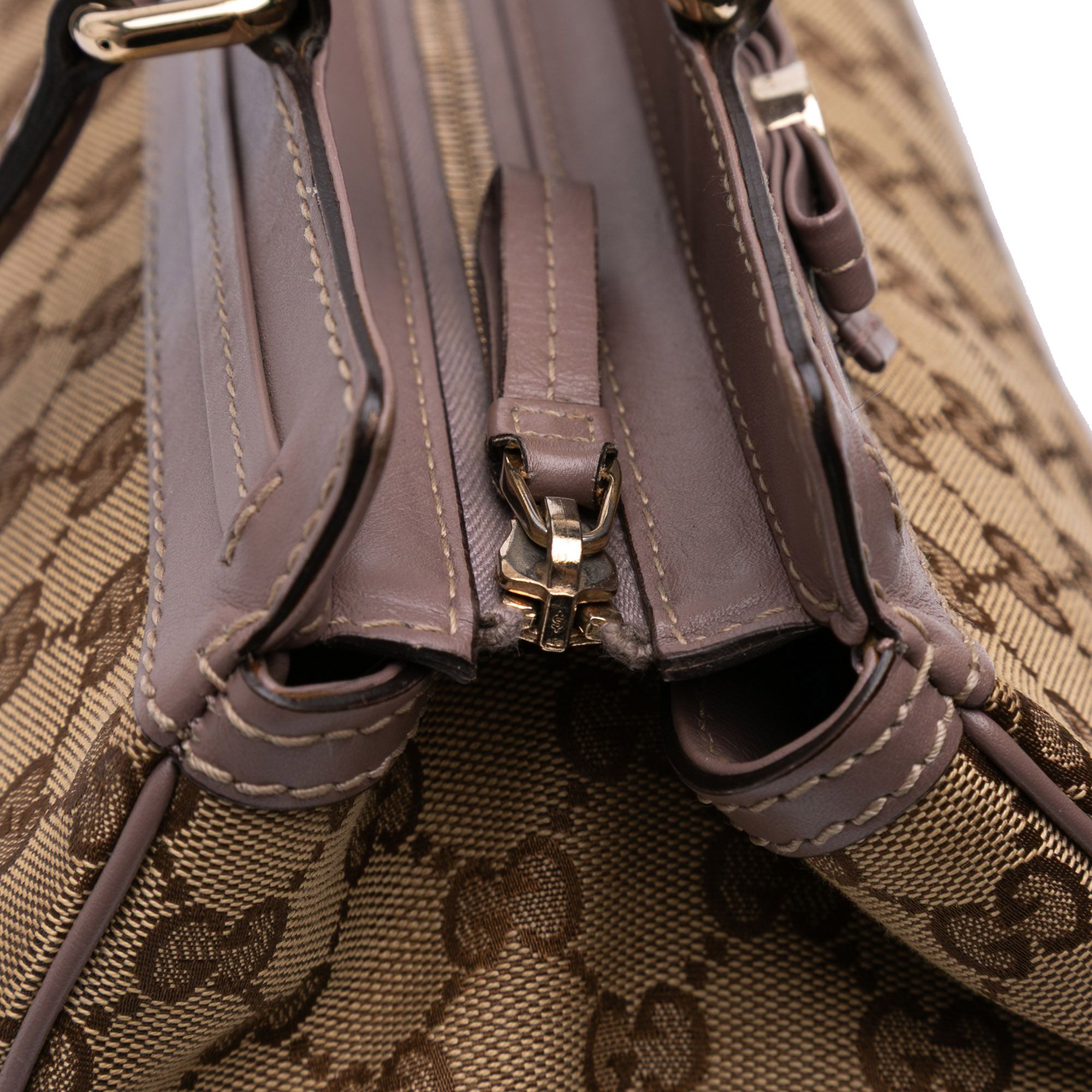 Gucci GG Canvas Mayfair Tote Brown