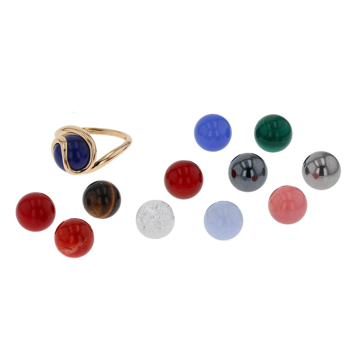 Gilbert Albert gold and malachite ring