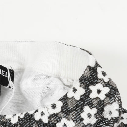 Chanel Gray White Coco Mark T-shirt Cotton P 77924