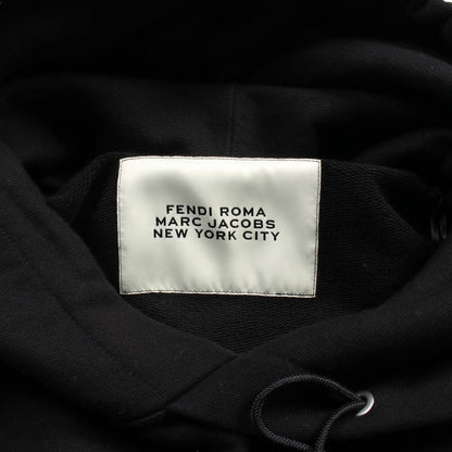 Fendi X Marc Jacobs Ff Baguette Hoodie Fy 1218ax 2h Cotton Black Mens M