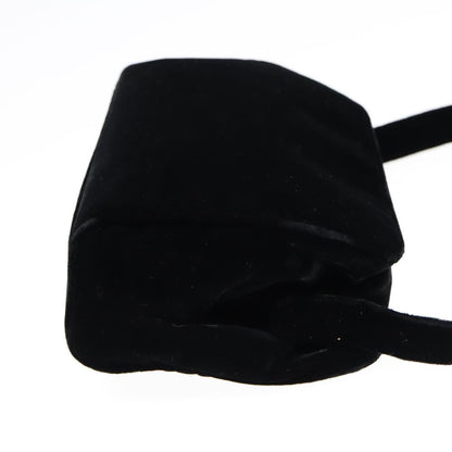 Prada Shoulder Bag Velor Black Auth