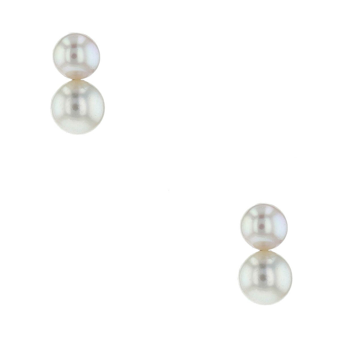 Gold and cultured pearls earrings