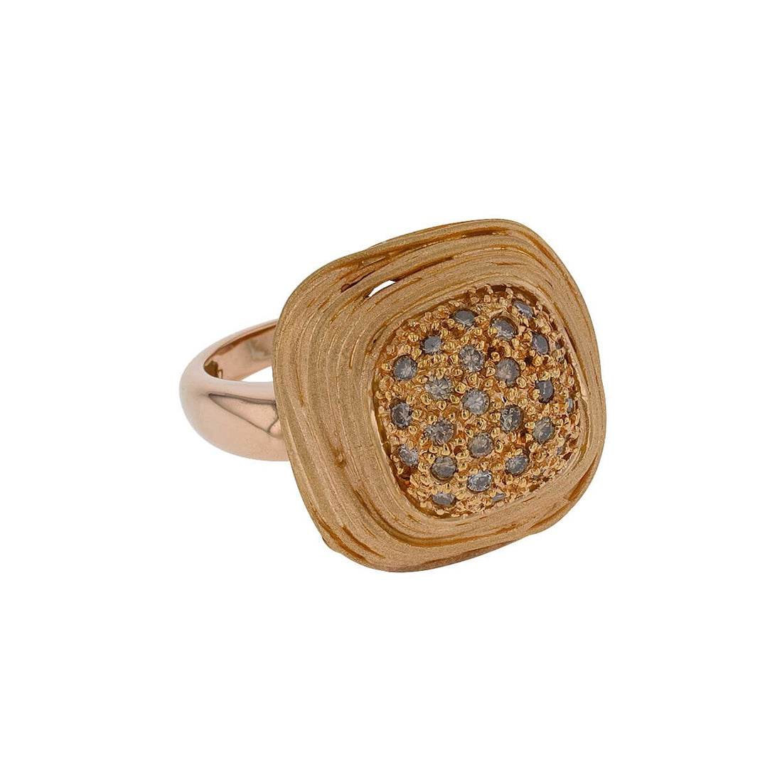 Gold and diamonds ring