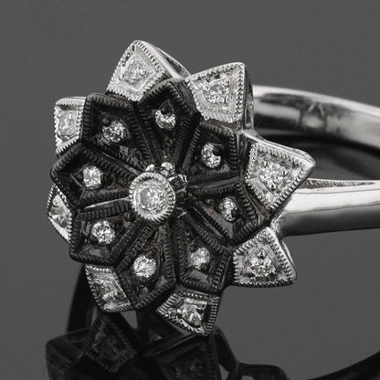 Gold and diamonds ring