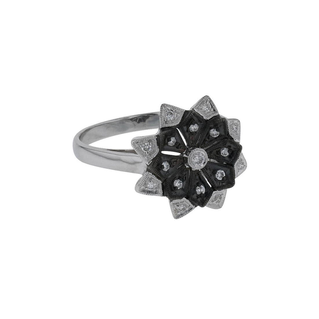 Gold and diamonds ring