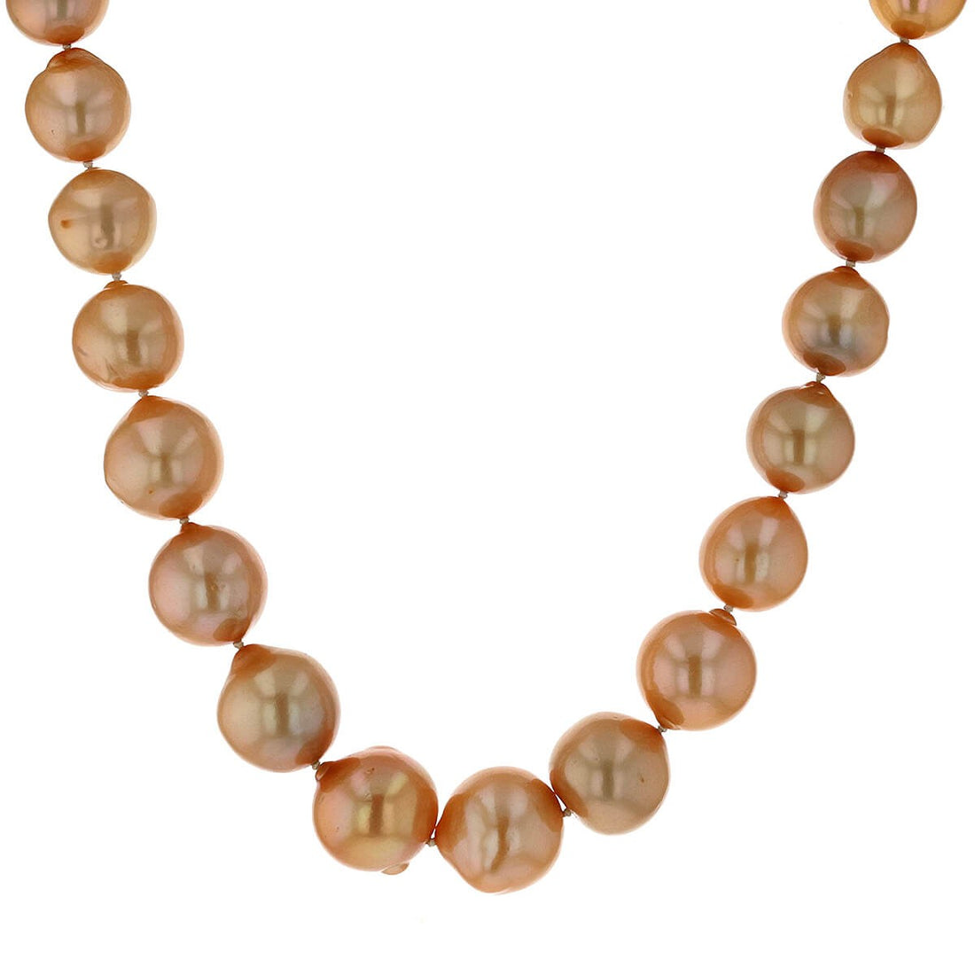 Gold pearls, diamonds, garnet and gold necklace