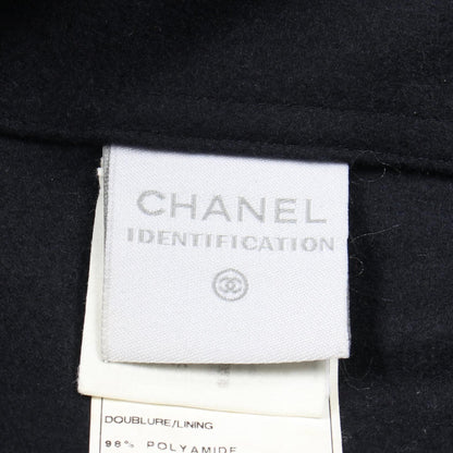 Chanel Black Navy Red Sports Line Coco Mark Stajan Wool Lambskin P 23442
