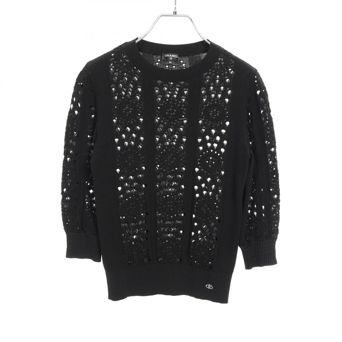 Chanel Black Coco Mark Knit Cotton P 62984k 48963