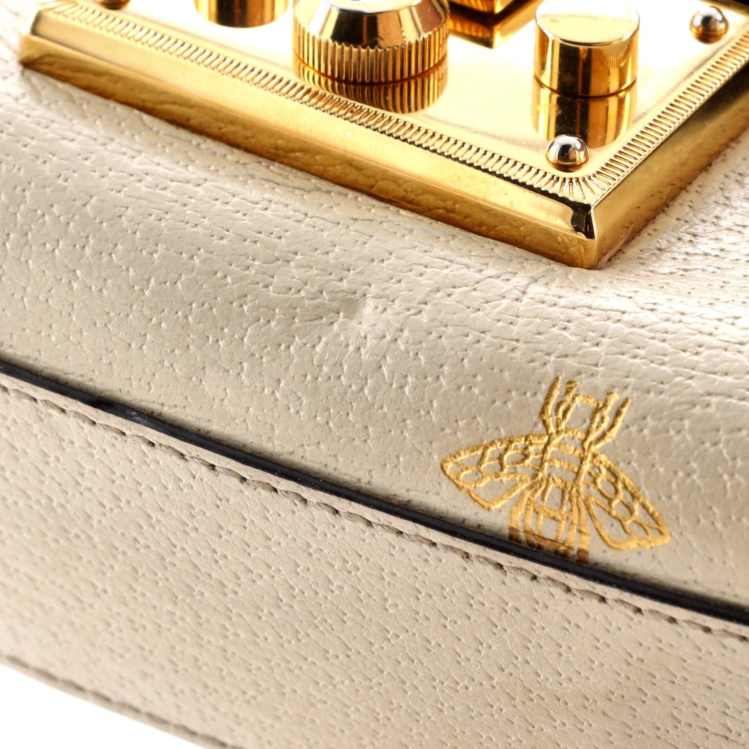 Gucci Padlock Shoulder Bag Printed Leather Small